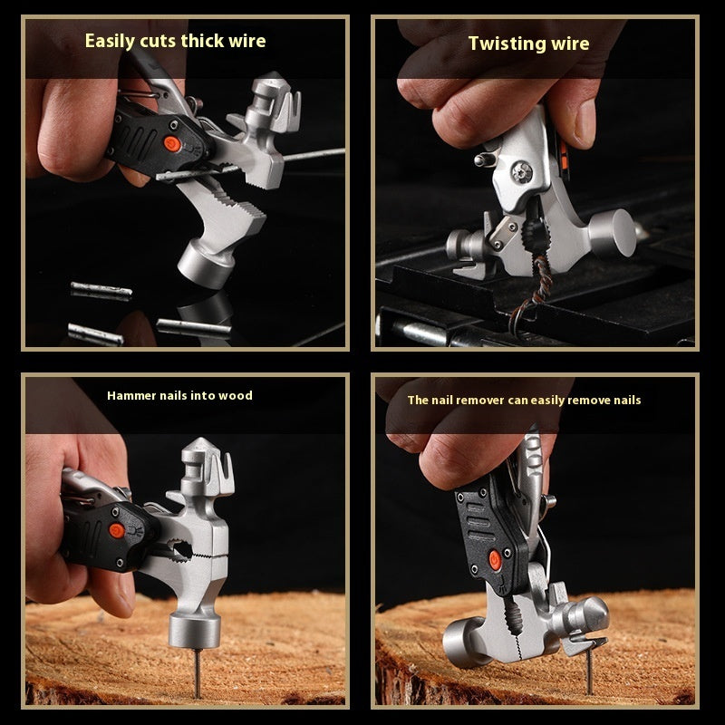 Round Head Carpenter's Hammer Emergency Installation Tool