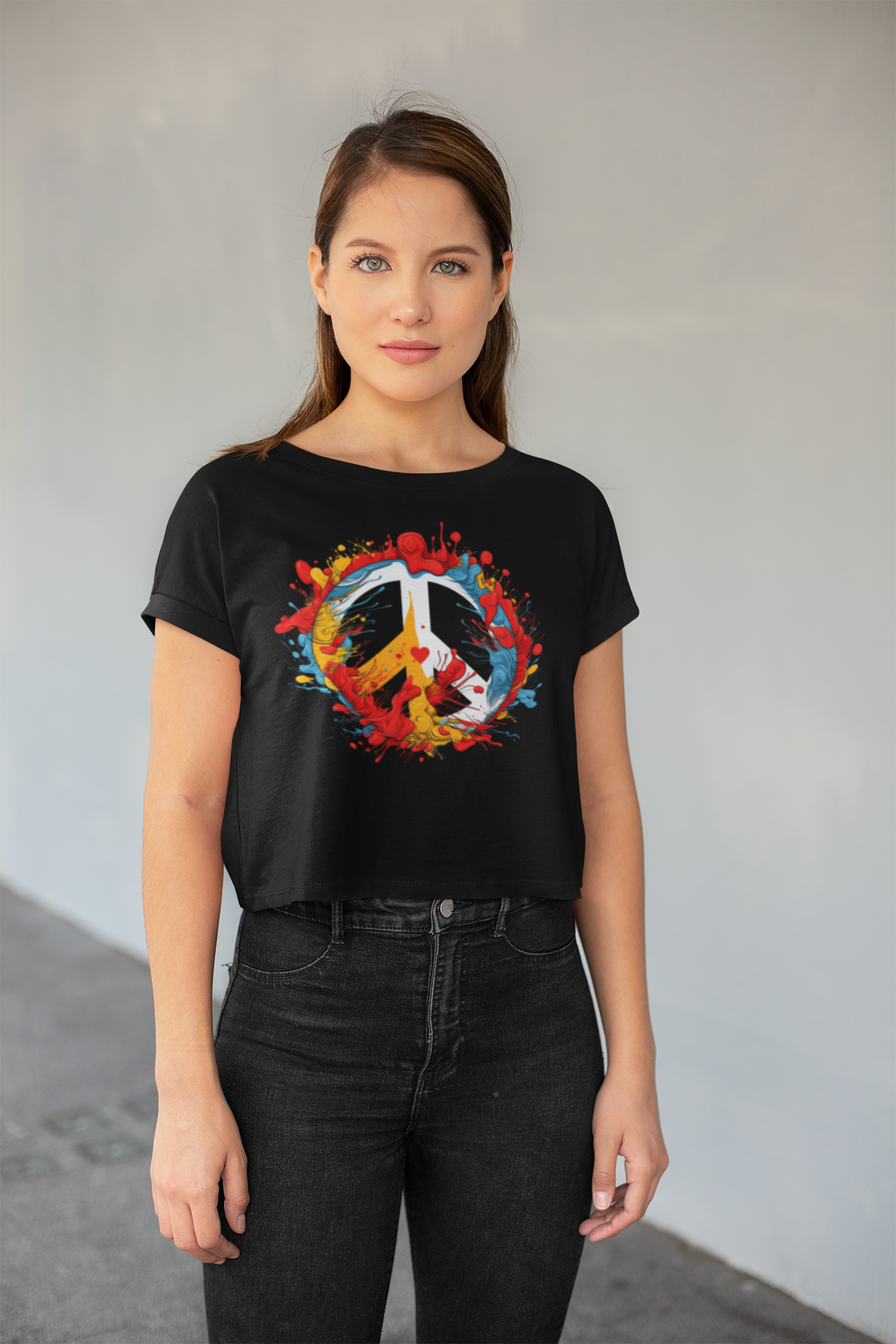 SAY NO TO WAR COLLECTION: PEACE AND LOVE SYMBOL IN COLOR