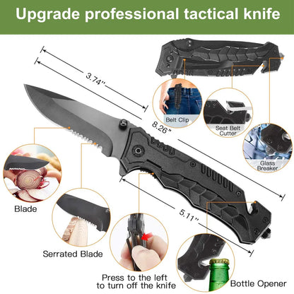 Emergency Survival Kit 30 In 1 Professional Survival Gear Equipment First Aid Supplies For SOS Tactical Hiking Hunting Camping