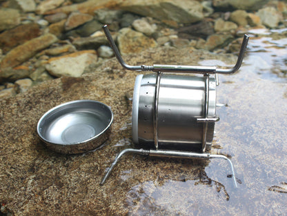 Camping Picnic Stove Outdoor Stainless Steel Liquid Alcohol Stove