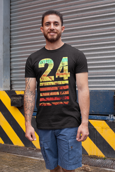 Number 24 Sunset T-Shirt | Iconic Sportswear for Fans and Athletes