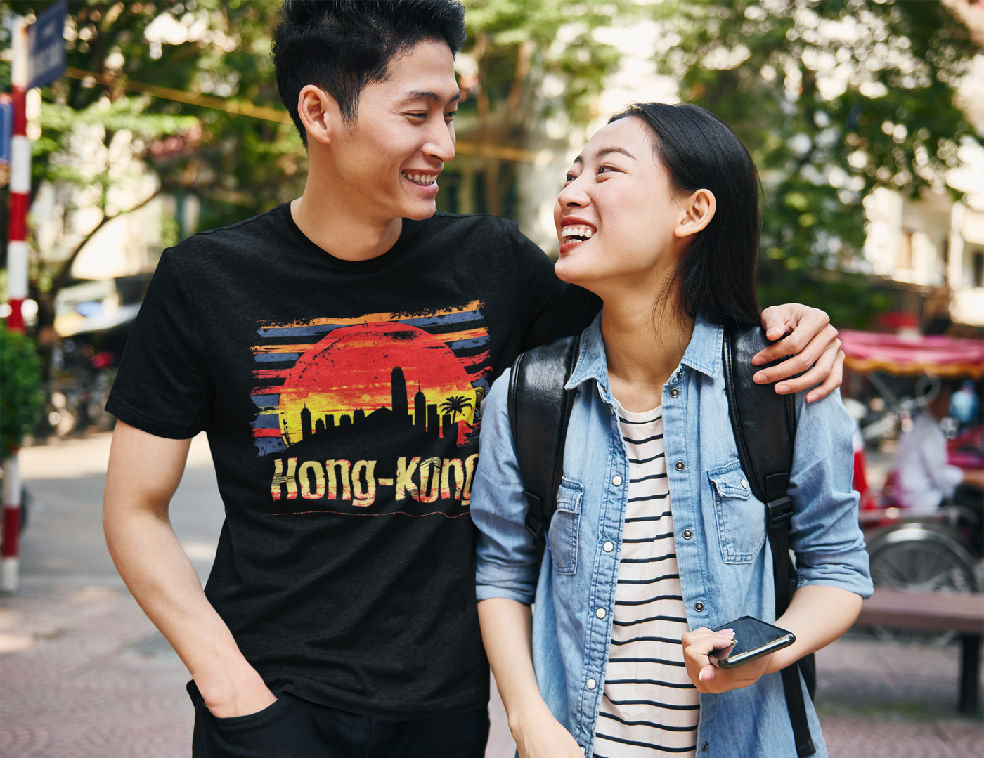 Hong Kong Skyline T-shirt – Iconic Tourist Destination Souvenir Tee