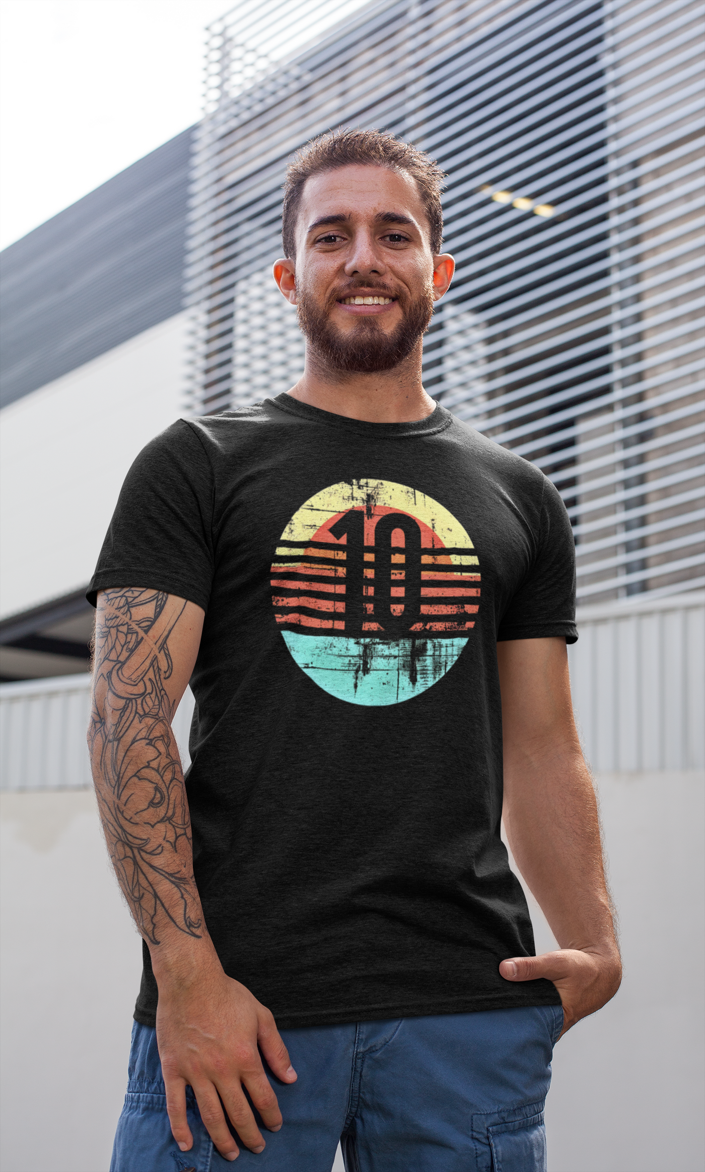 "Number 10 Sunset T-Shirt – Premium Cotton Tee with Vibrant Sunset Graphic, Casual & Stylish Wear"