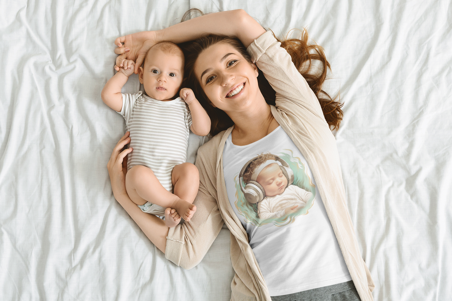 Baby Collection: Sleeping baby in headphones