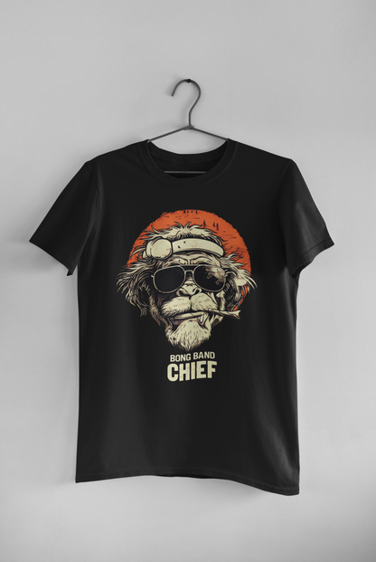 Bong Monkey Chief | 420 Adult T-Shirt | Unisex Cannabis Culture Tee