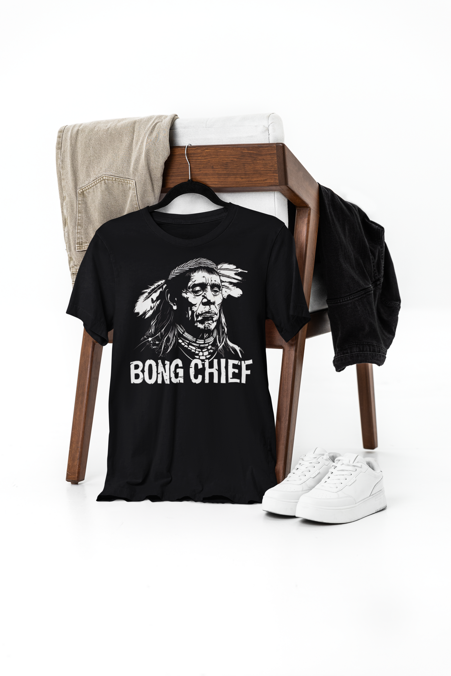 "Old Bong Chief" Adult T-Shirt Design