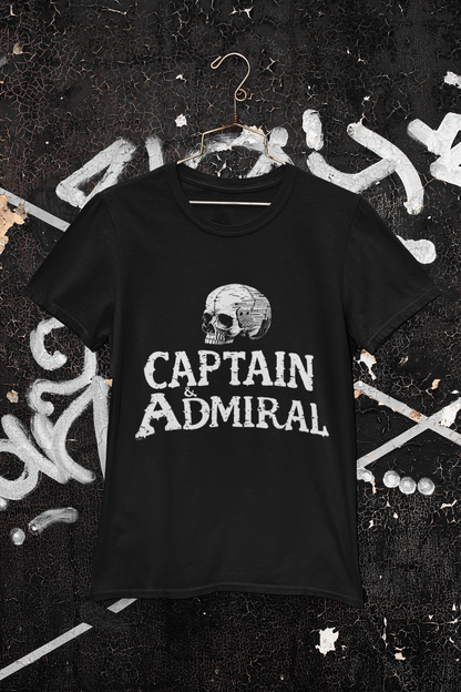 "Captain and Admiral Skull" Maritime T-Shirt