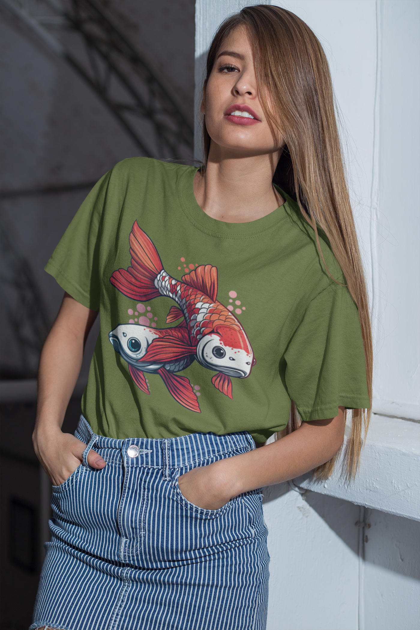 Koi Carp Fish T-shirt design