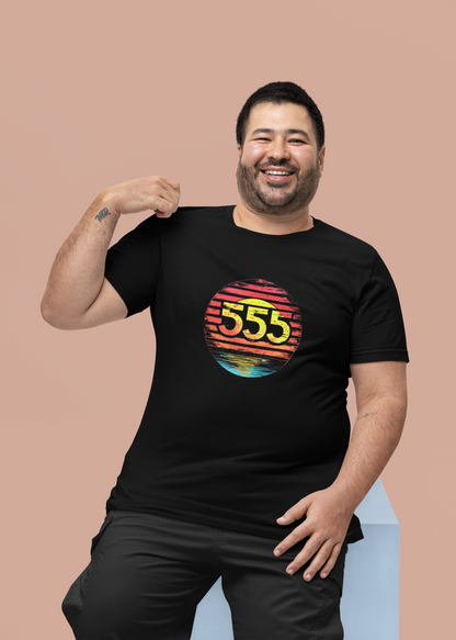 Lucky "555" Number T-shirt design