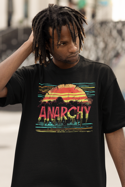 Anarchy Sunset T-Shirt – Bold Graphic Tee for Rebels