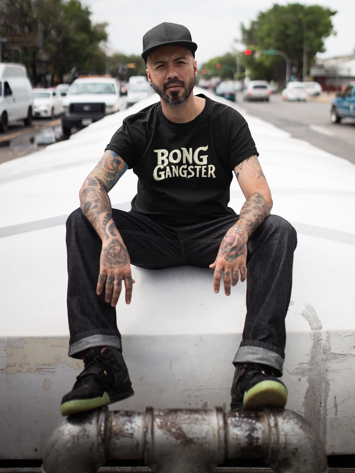 "Bong Gangster" Adult T-Shirt Design