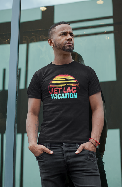 "Jet Lag Vacation T-Shirt - Travel Humor, Fun Vacation Graphic Tee"