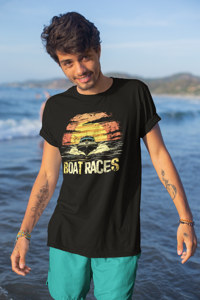 "Boat Racing Nautical T-Shirt - Marine Motorboat Design for Enthusiasts"