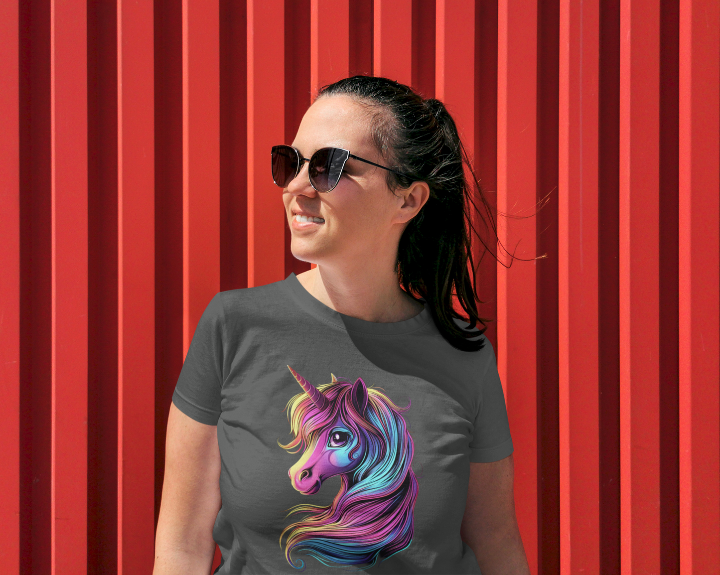 Magic Unicorn Fantasy T-shirt design