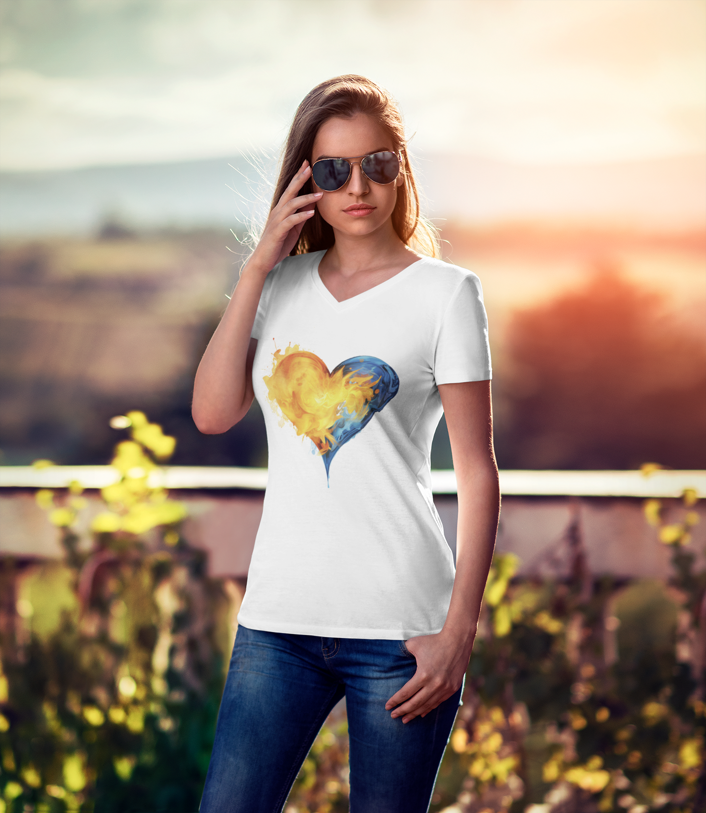 Hearts collection: Heart of Ukraine Flag Colors