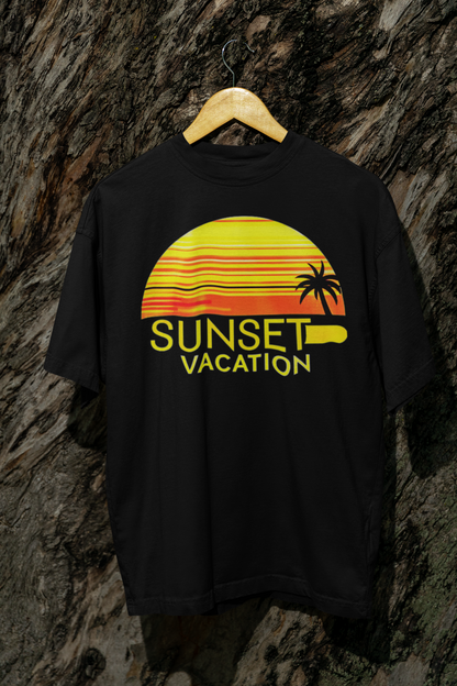 Bright Contrast Sunset T-Shirt – Vibrant Color Graphic Tee for Bold Style! Designer's choice!