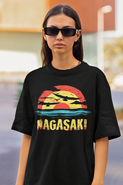 Nagasaki Sunset T-shirt – Cool Japanese Destination Graphic Tee