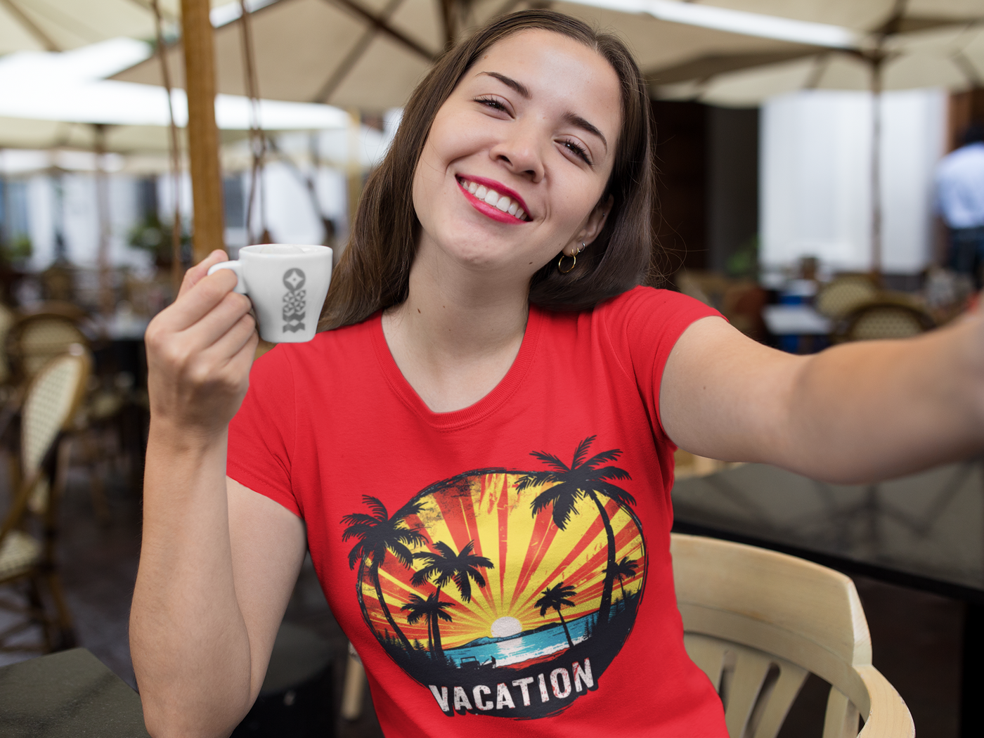 Sunset Palms Vacation T-Shirt – Retro Tropical Vibes for Your Getaway