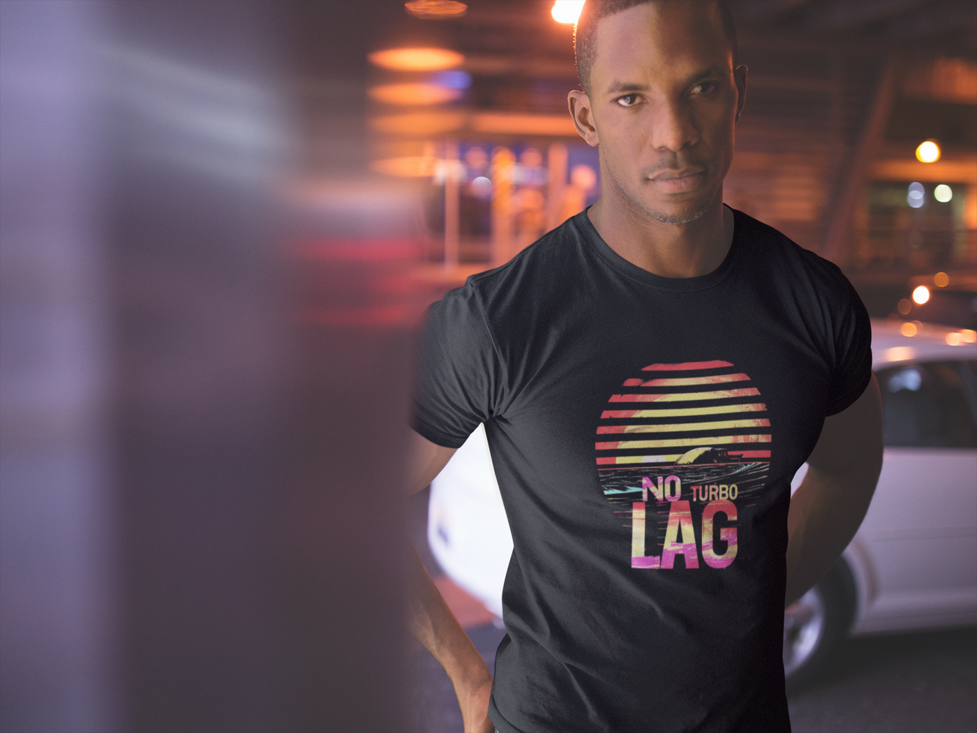 "NoTurbo LAG T-Shirt - Performance Driven Automotive Design"