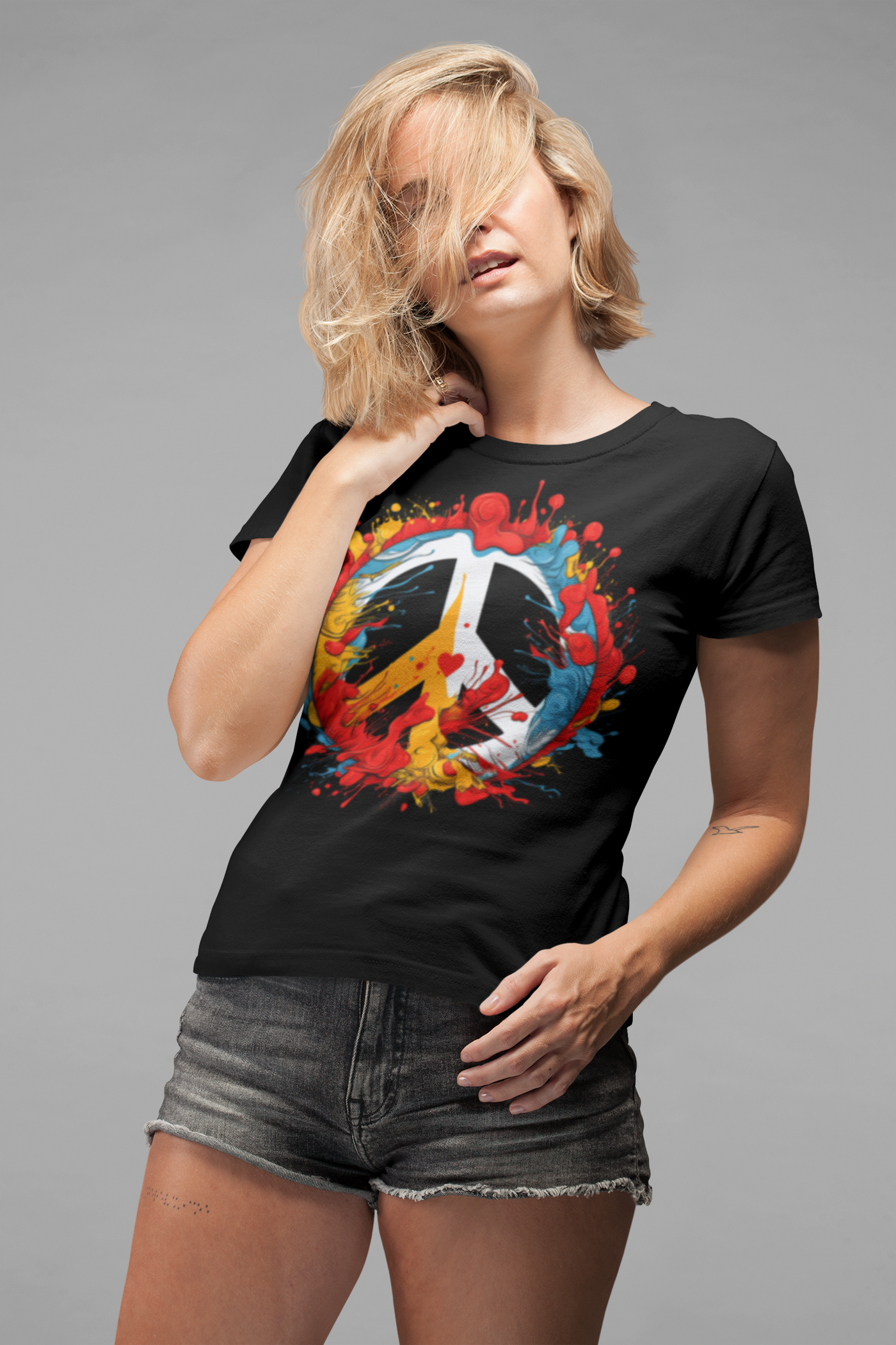 SAY NO TO WAR COLLECTION: PEACE AND LOVE SYMBOL IN COLOR