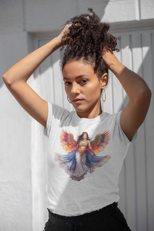 Power of dance collection: Angel dancer with rainbow wings