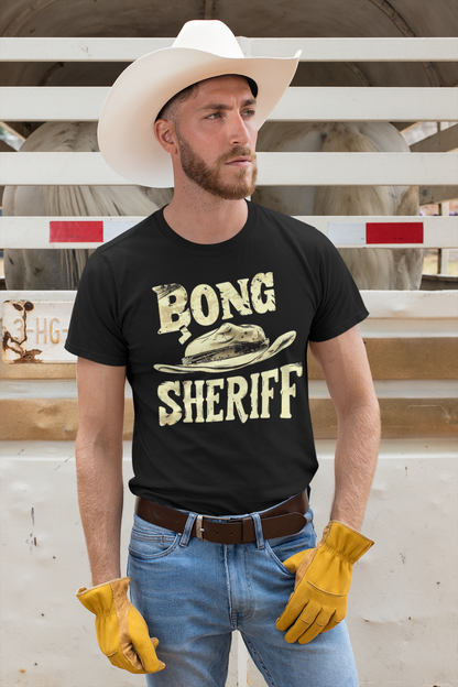 "Bong Sheriff" Adult T-Shirt Design