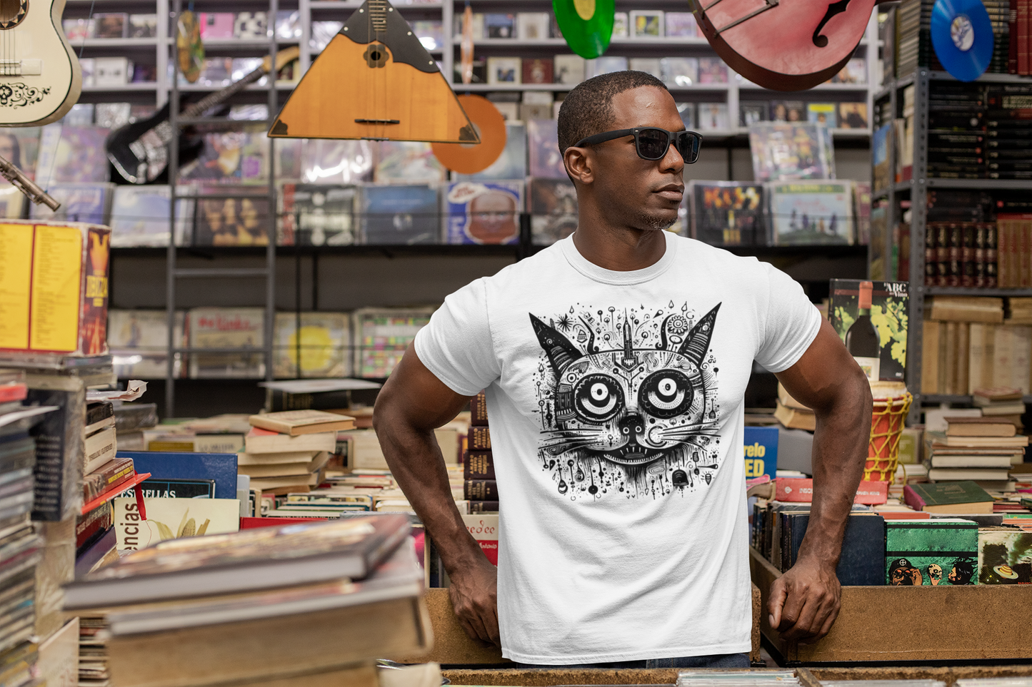 Beloved cats collection: Black and white cat with patterns