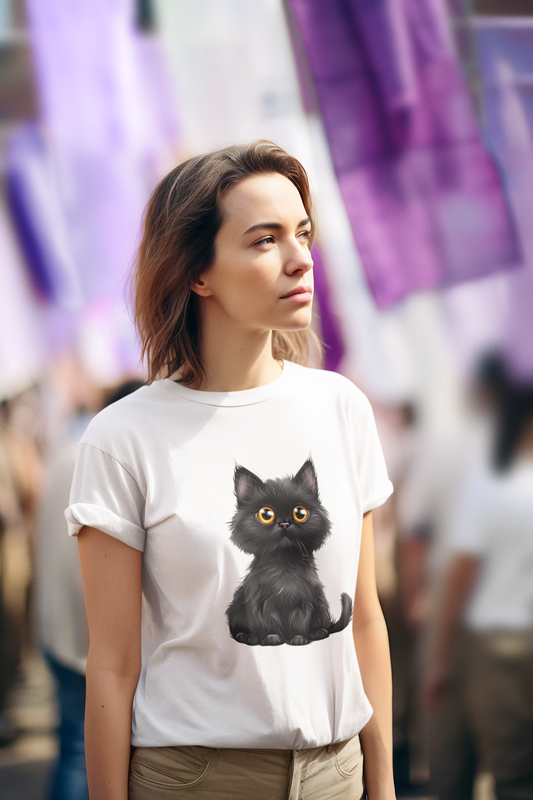 Black Kitten T-shirt design