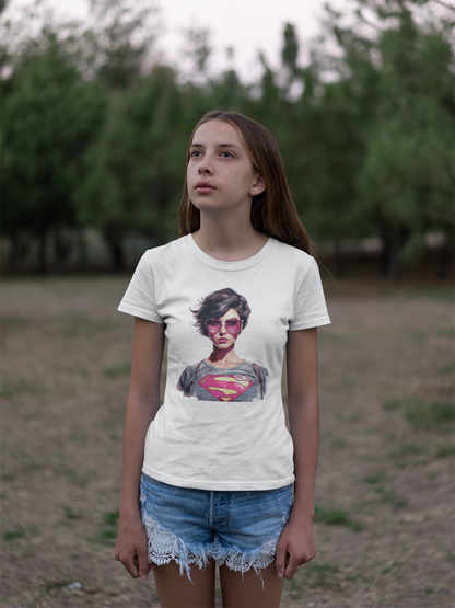 Blonde ambition collection: Anti blonde super girl in pink sunglasses