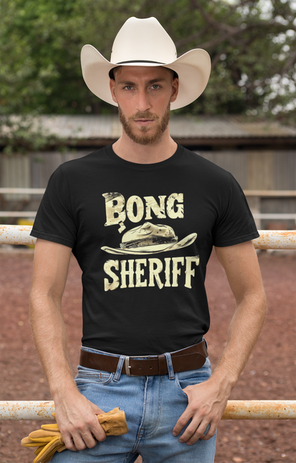 "Bong Sheriff" Adult T-Shirt Design