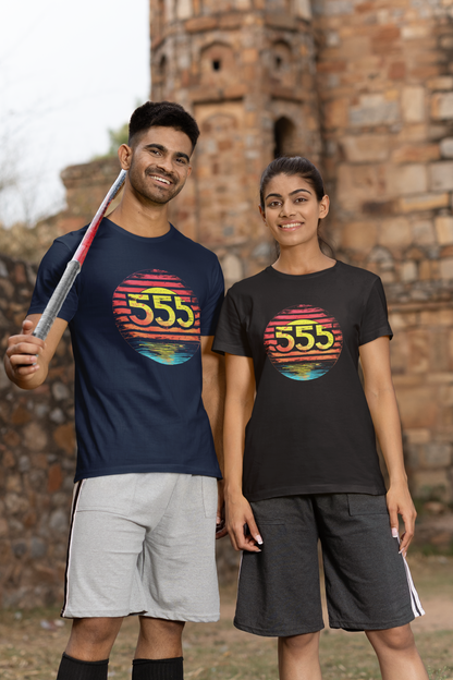 Lucky "555" Number T-shirt design