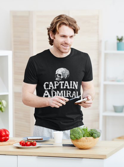 "Captain and Admiral Skull" Maritime T-Shirt