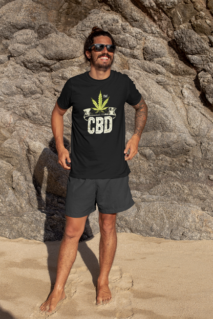 CBD Cannabis Leaf | 420 Adult T-Shirt | Unisex Hemp Lover's Tee