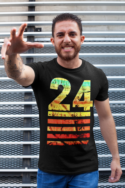 Number 24 Sunset T-Shirt | Iconic Sportswear for Fans and Athletes