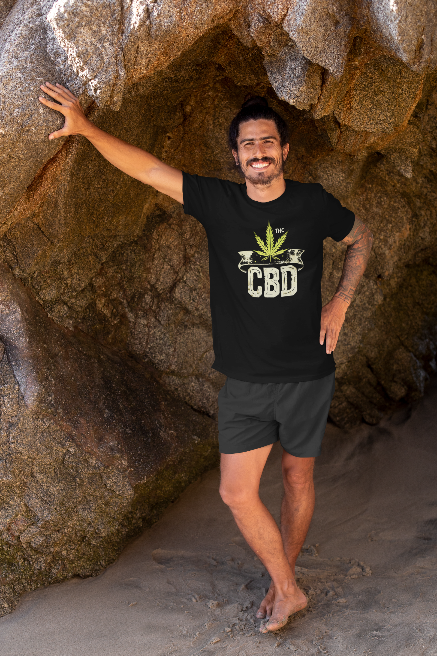 CBD Cannabis Leaf | 420 Adult T-Shirt | Unisex Hemp Lover's Tee