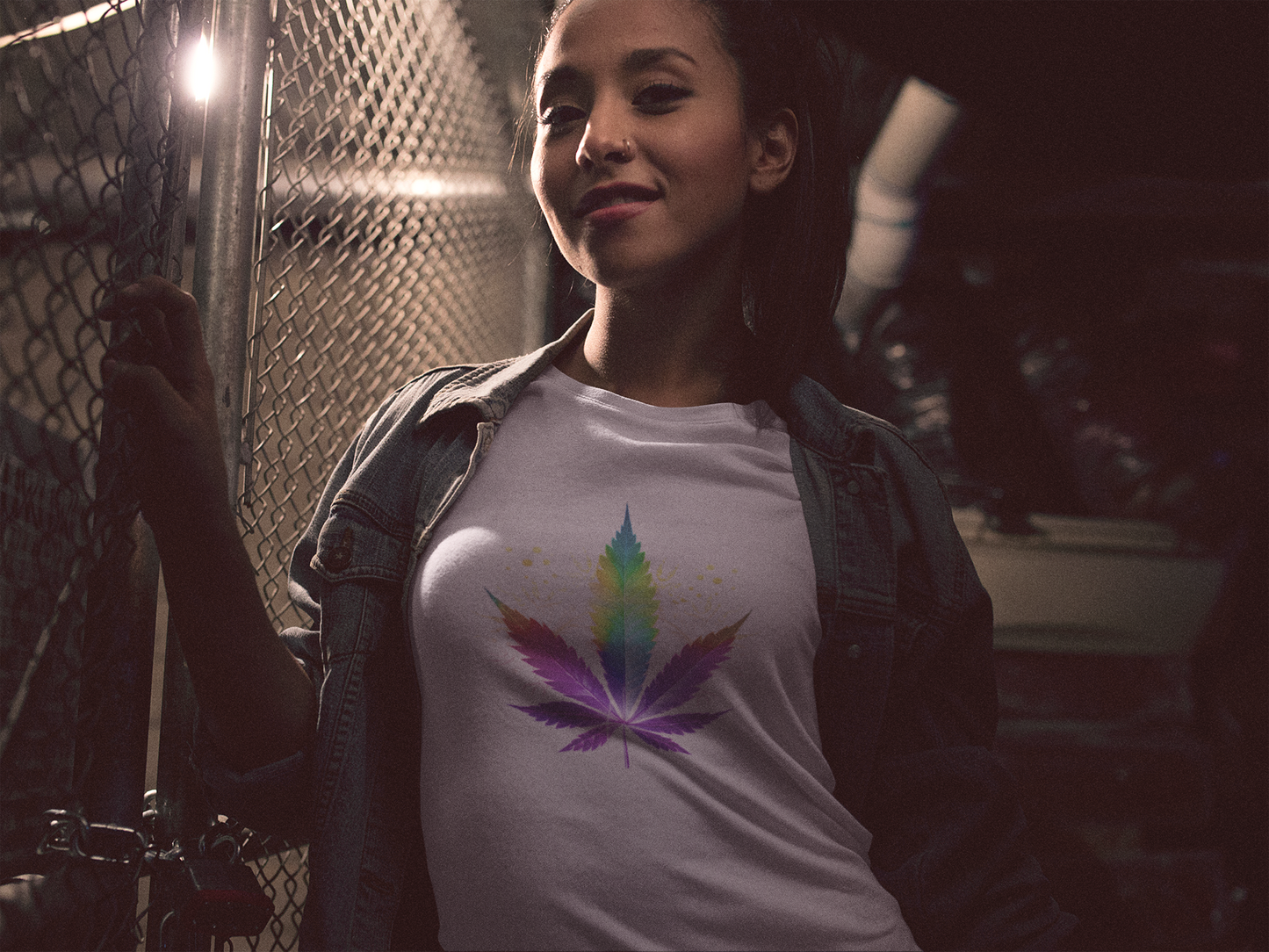 Cannabis art collection: Rainbow cannabis leaf