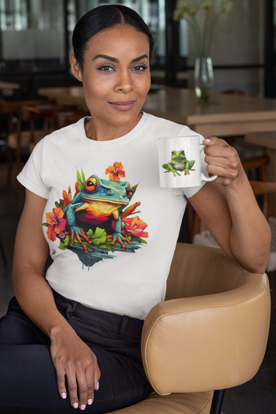 Super frogs collection | Dart frog in flowers