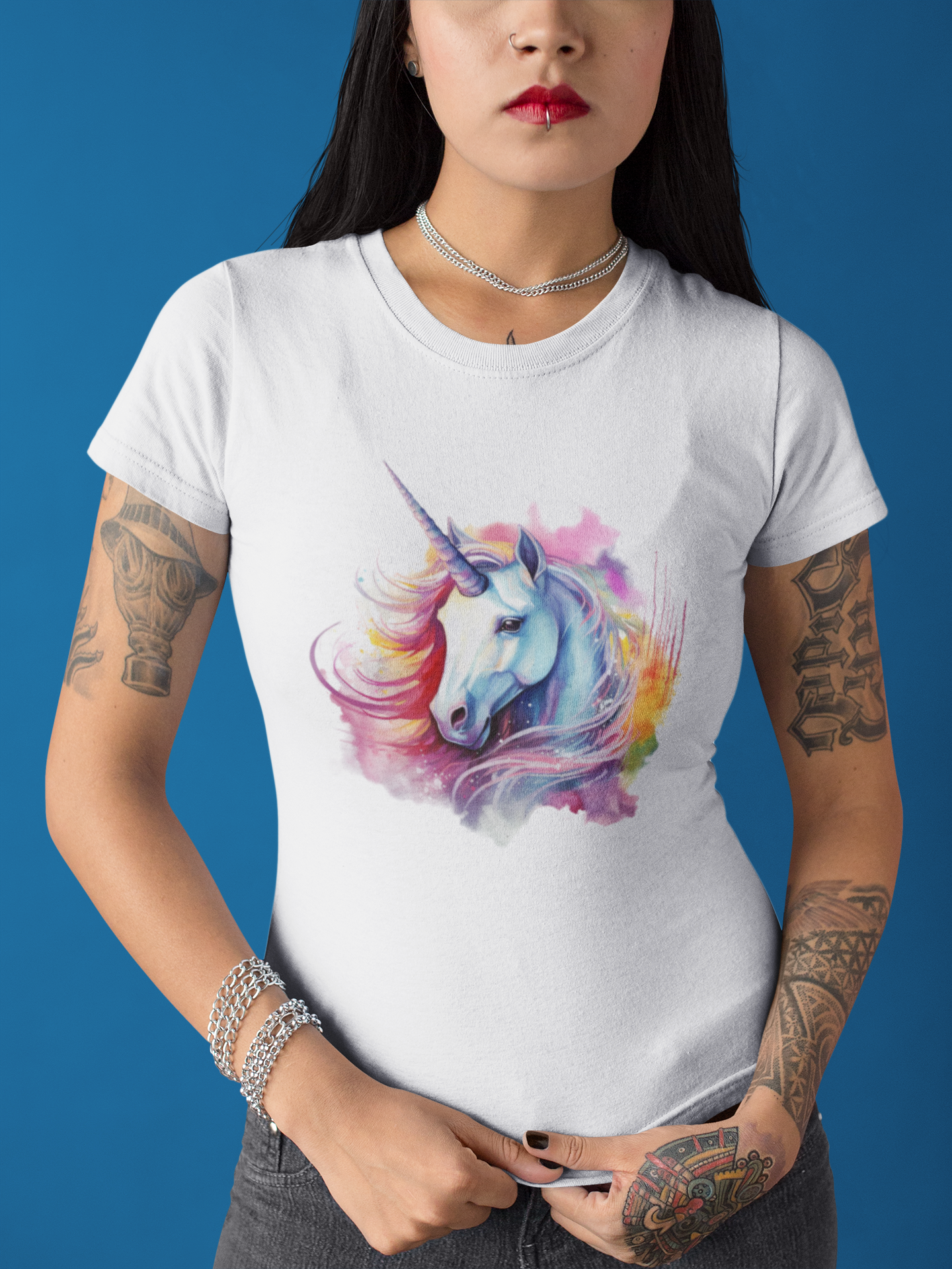 Horses and unicorns collection: Dreamy Unicorn Watercolor Design