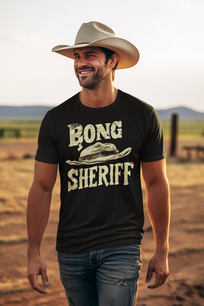 "Bong Sheriff" Adult T-Shirt Design