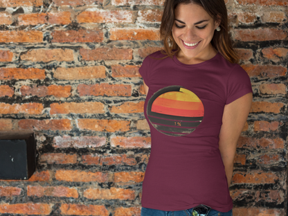 Numbers Collection 1% Abstract Sunset T-Shirt design